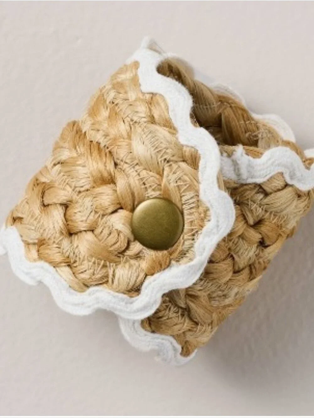 Set Of 4 Woven Natural Jute Napkin Rings Hearth & Hand